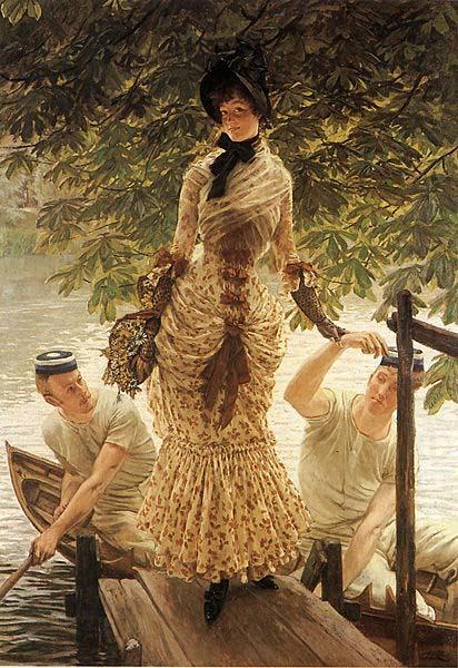 James Tissot On the Thames china oil painting image